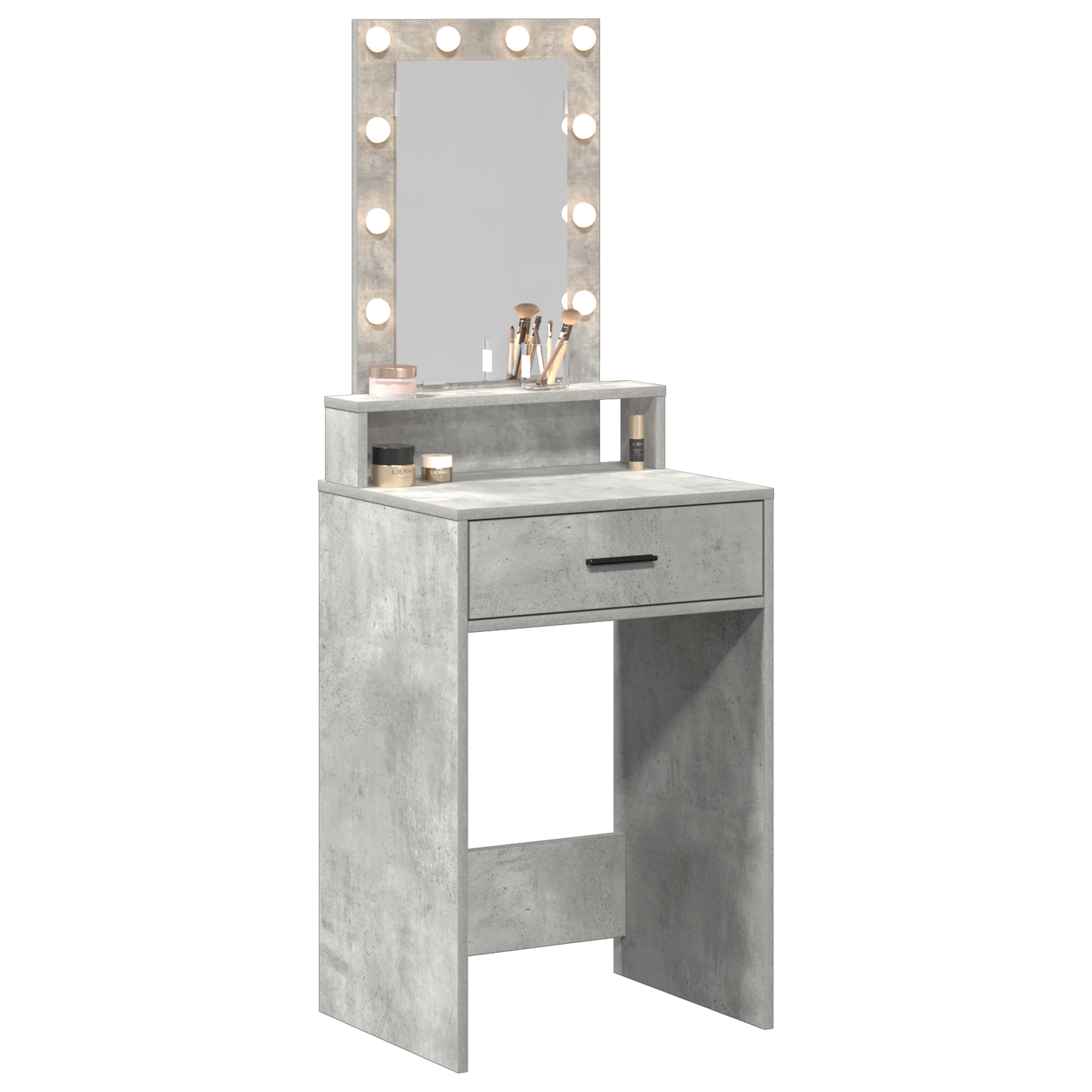 Schminktisch mit Schubladen Grau 50 x 41 x 140 cm Holzwerkstoff