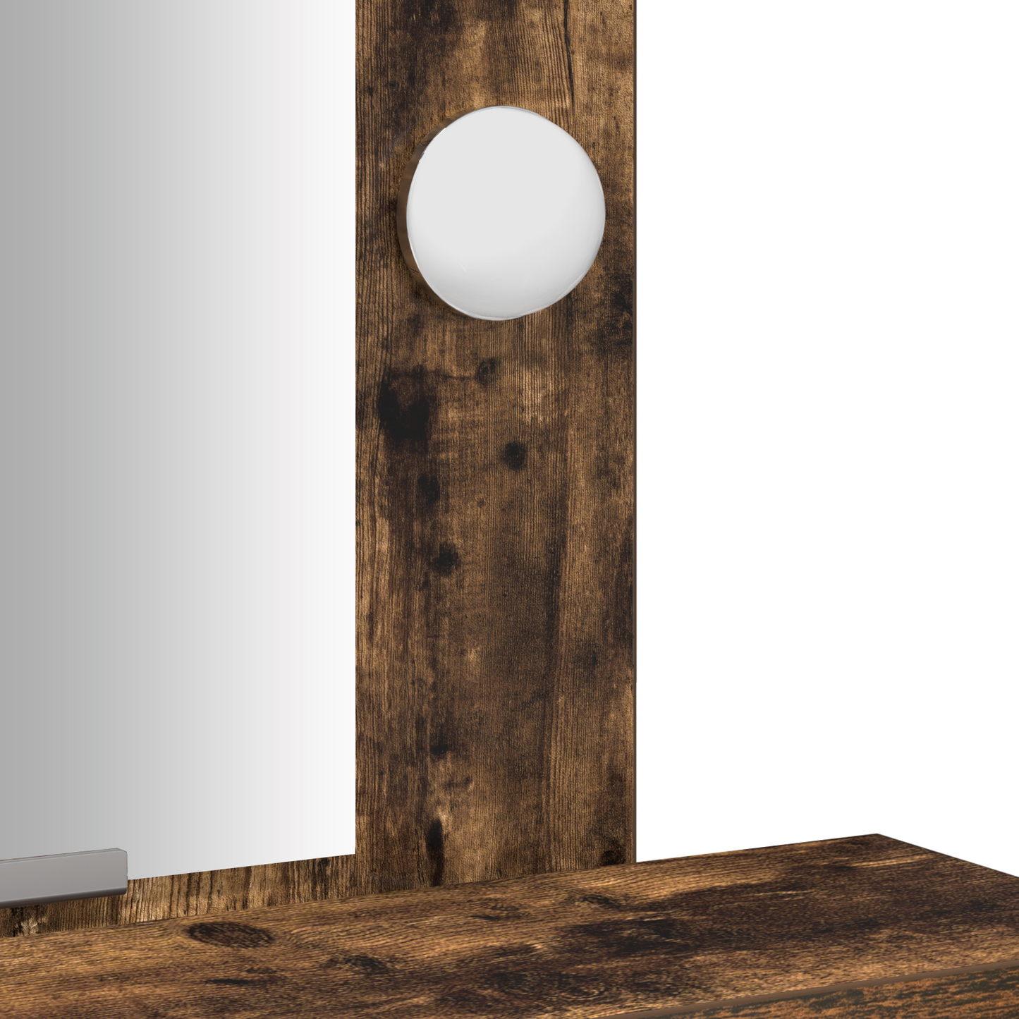 Schminktisch mit Speicher Braun 50 x 41 x 140 cm Holzwerkstoff