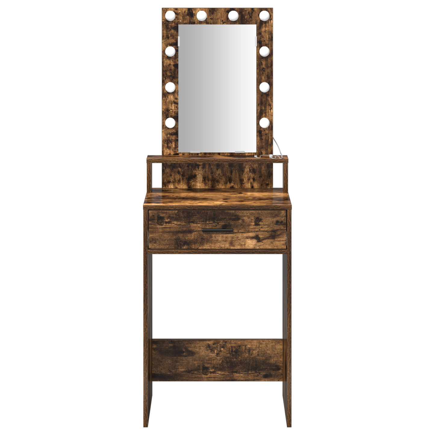 Schminktisch mit Speicher Braun 50 x 41 x 140 cm Holzwerkstoff