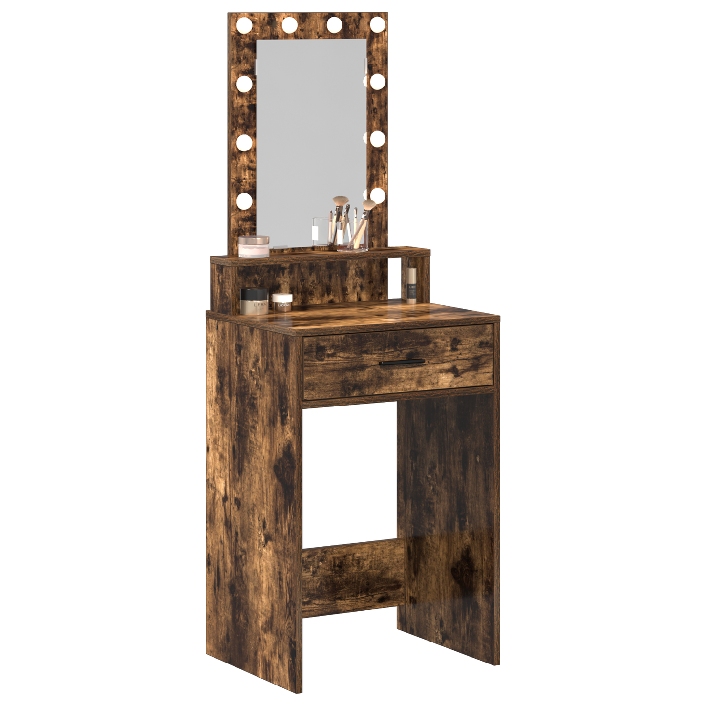 Schminktisch mit Speicher Braun 50 x 41 x 140 cm Holzwerkstoff