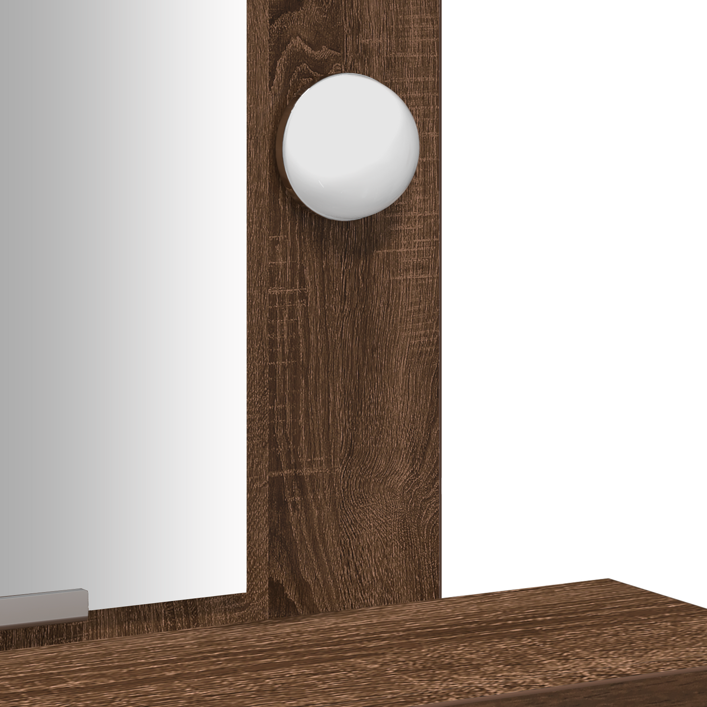 Schminktisch mit Speicher Braun 50 x 41 x 140 cm Holzwerkstoff