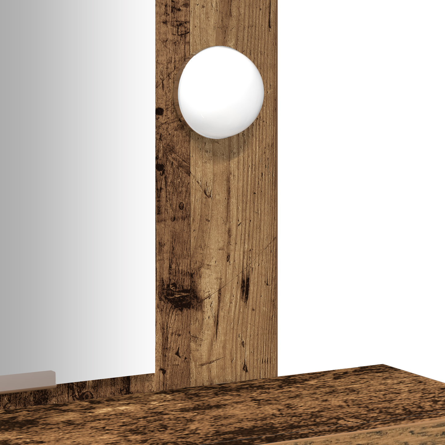 Schminktisch mit Speicher Braun 50 x 41 x 140 cm Holzwerkstoff