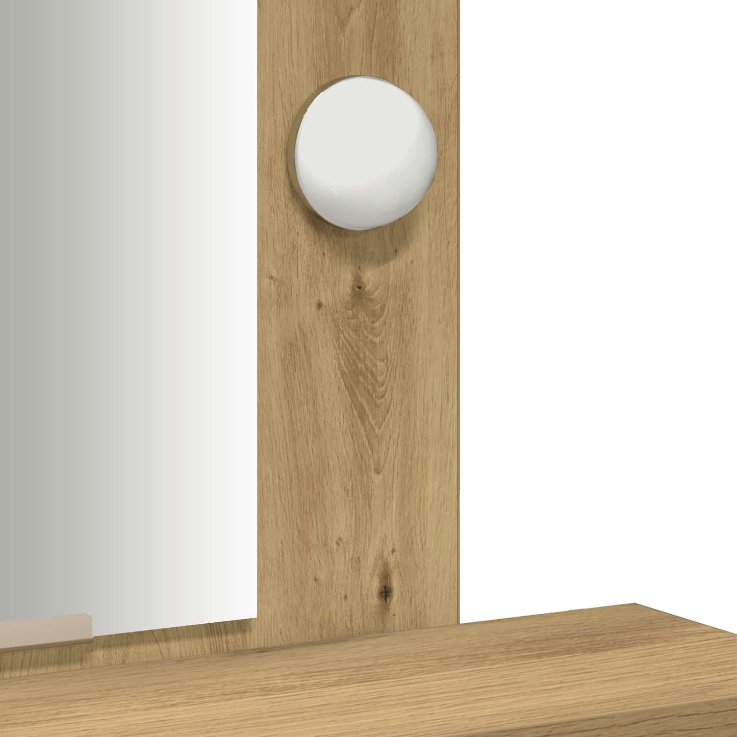 Schminktisch mit Speicher Braun 50 x 41 x 140 cm Holzwerkstoff