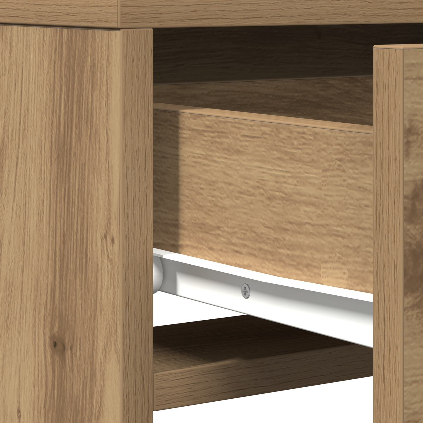 Schminktisch mit Speicher Braun 50 x 41 x 140 cm Holzwerkstoff