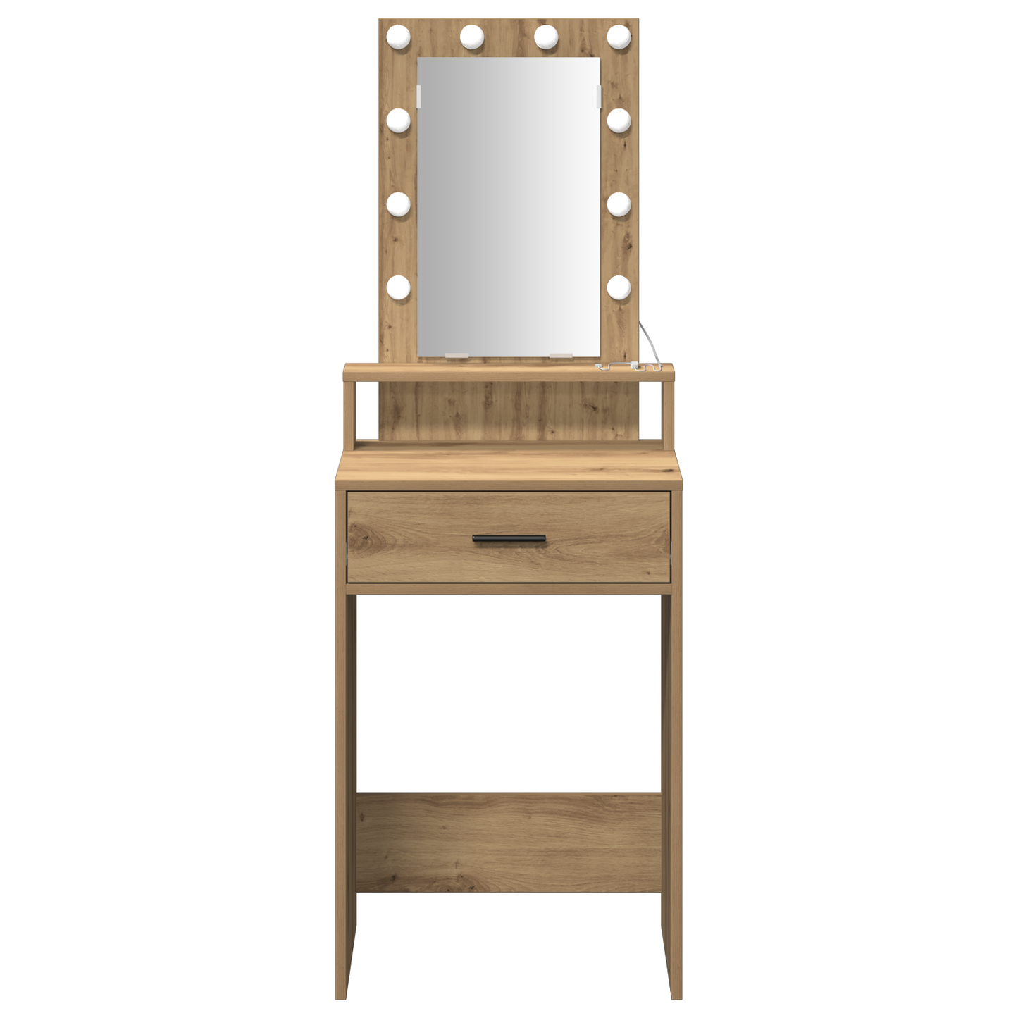 Schminktisch mit Speicher Braun 50 x 41 x 140 cm Holzwerkstoff