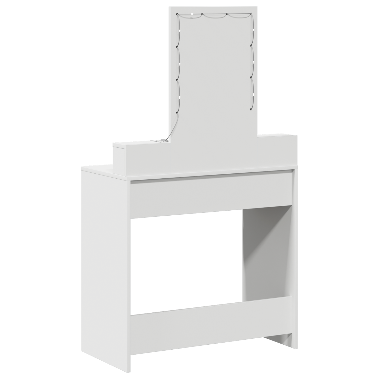 Schminktisch mit Schubladen Weiß 79 x 41 x 140 cm Holzwerkstoff