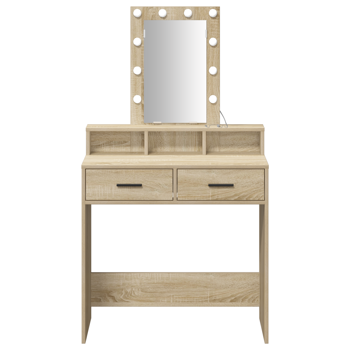 Schminktisch mit Speicher Braun 79 x 41 x 140 cm Holzwerkstoff