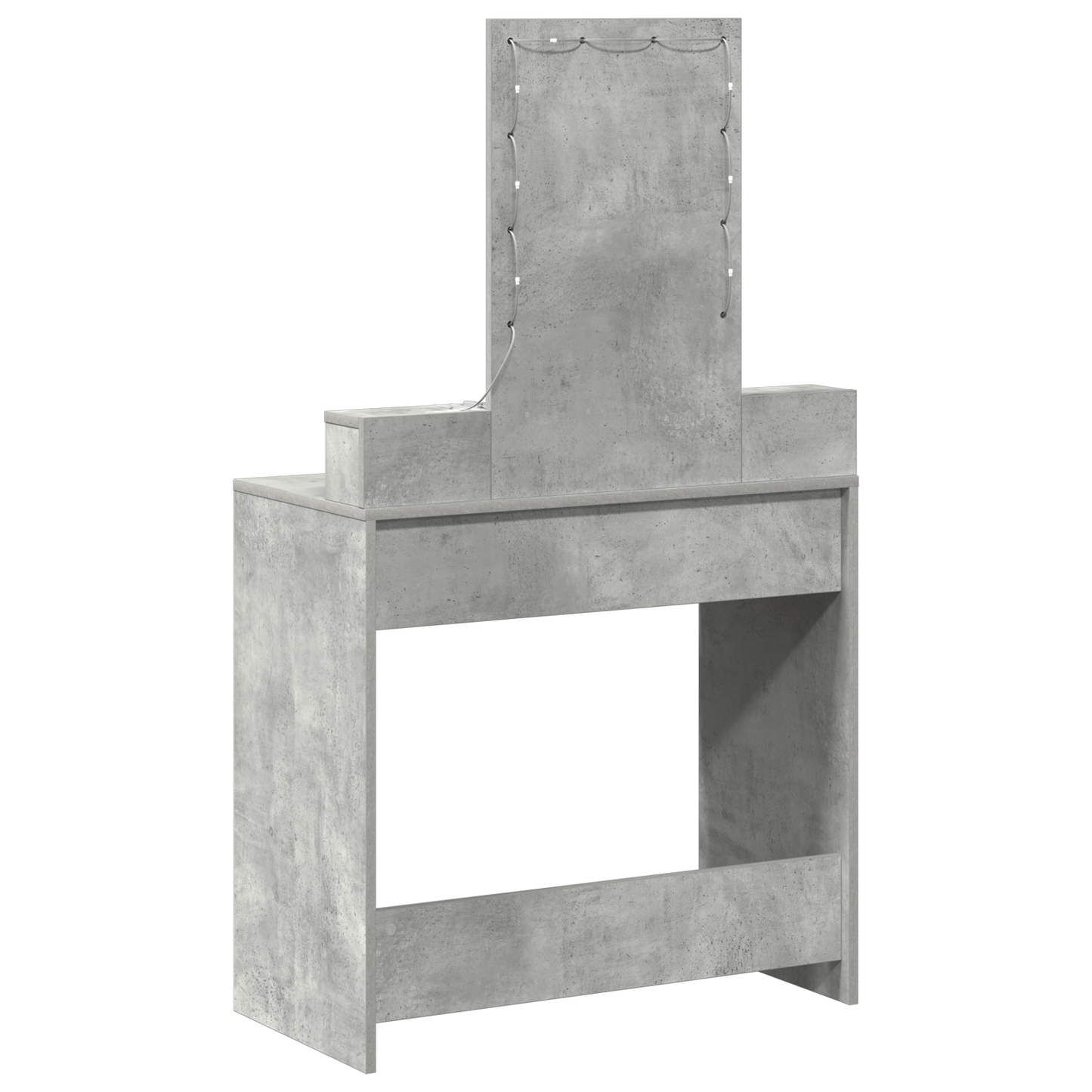 Schminktisch mit Schubladen Grau 79 x 41 x 140 cm Holzwerkstoff