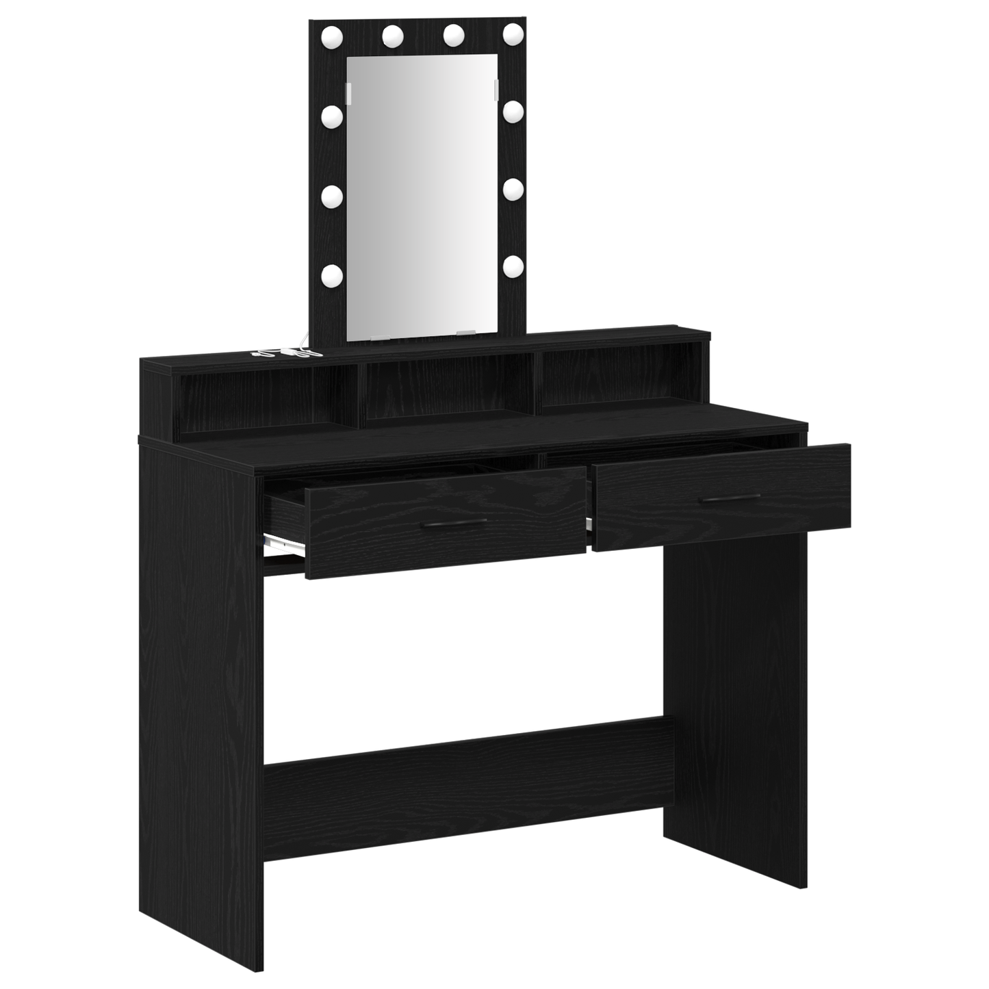 Schminktisch Schwarz 100 x 41 x 140 cm Holzwerkstoff