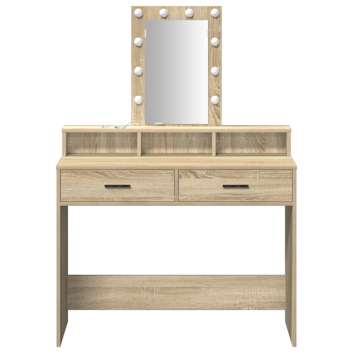 Schminktisch mit Speicher Braun 100 x 41 x 140 cm Holzwerkstoff