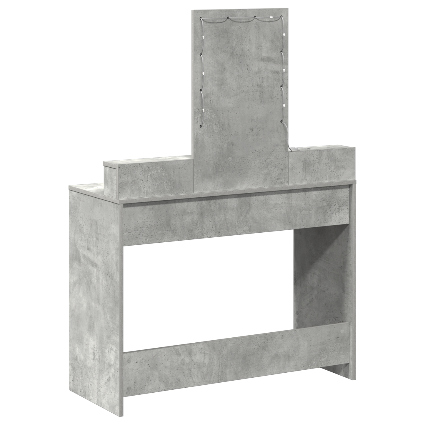Schminktisch mit Speicher Grau 100 x 41 x 140 cm Holzwerkstoff