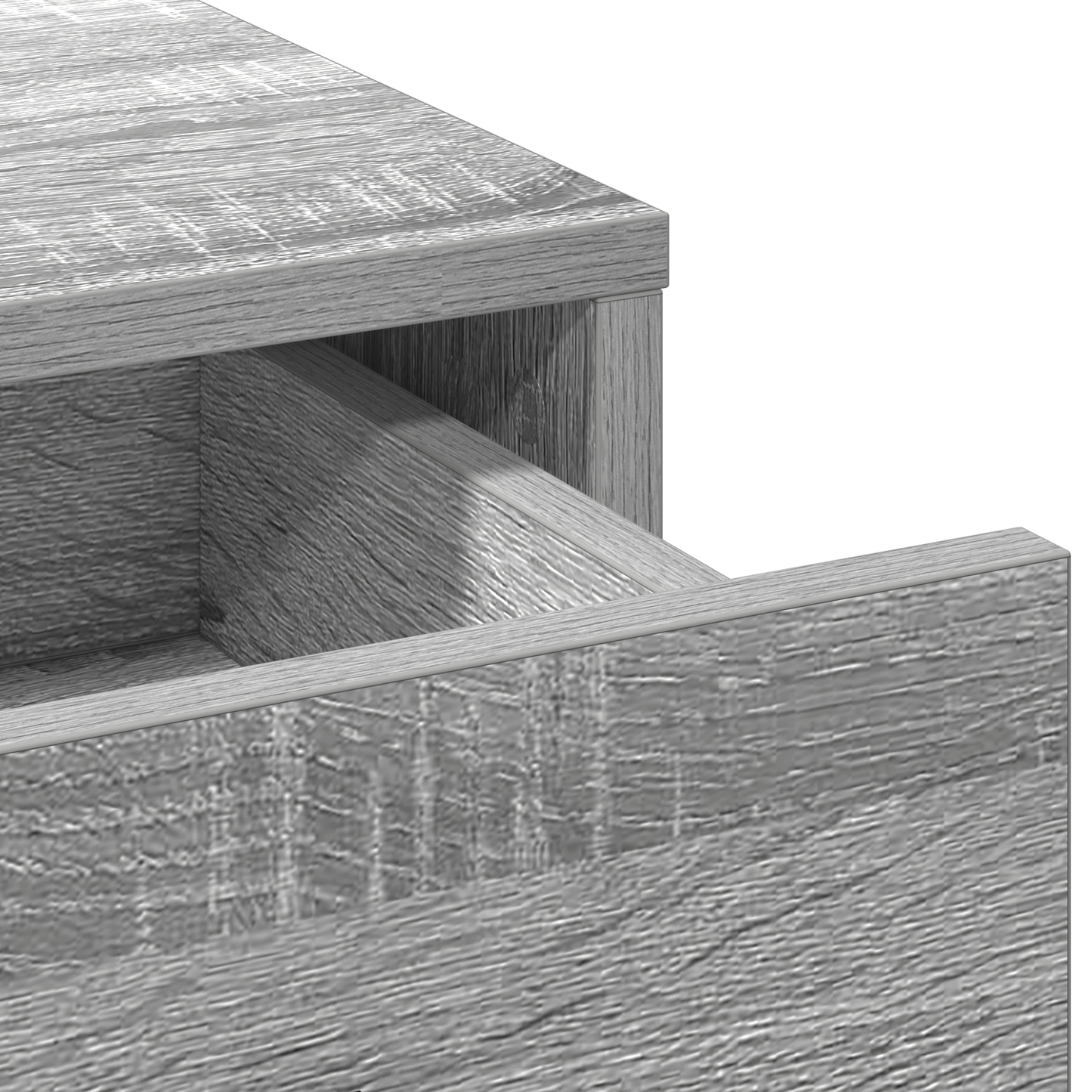 Schminktisch mit Speicher Grau 100 x 41 x 140 cm Holzwerkstoff