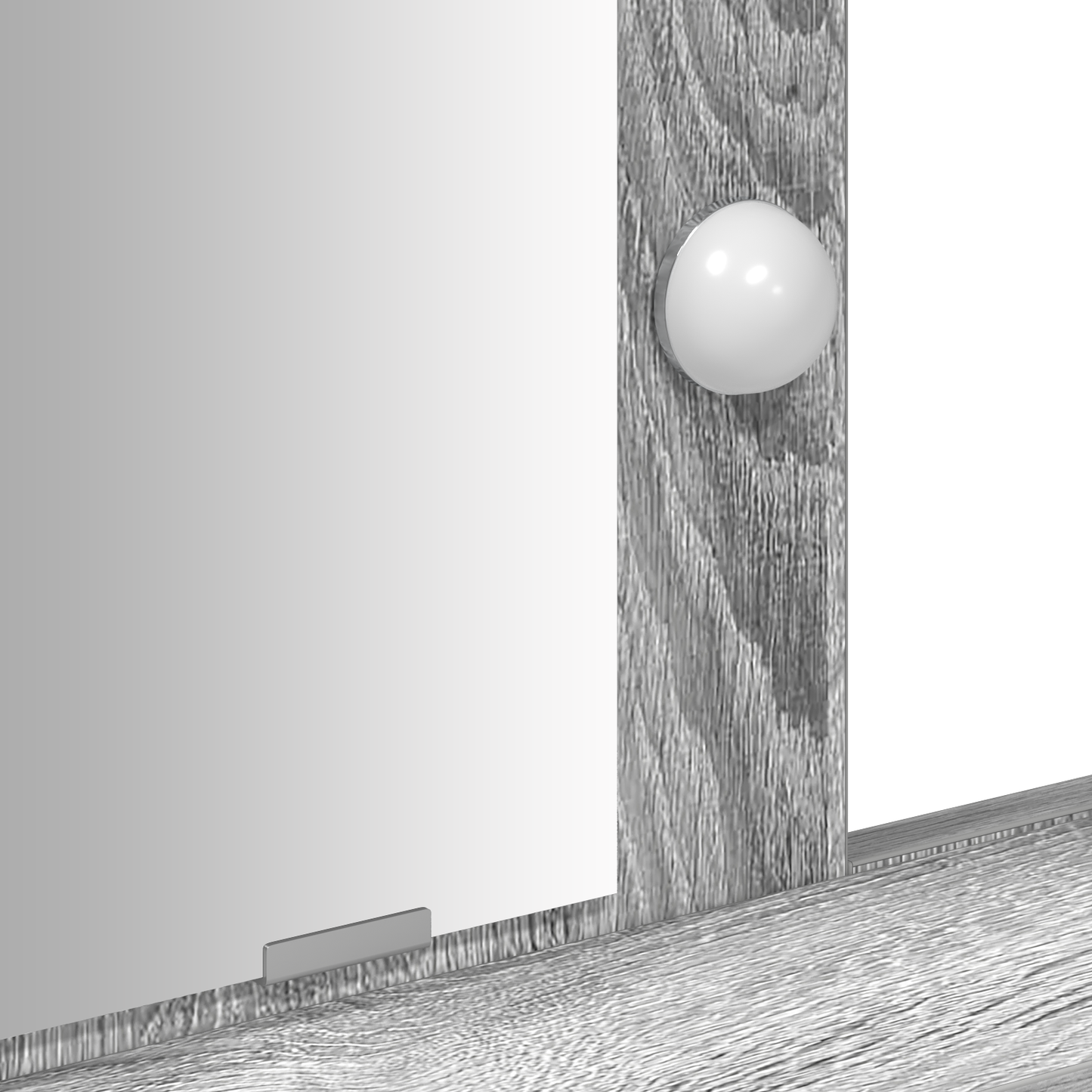 Schminktisch mit Speicher Grau 100 x 41 x 140 cm Holzwerkstoff