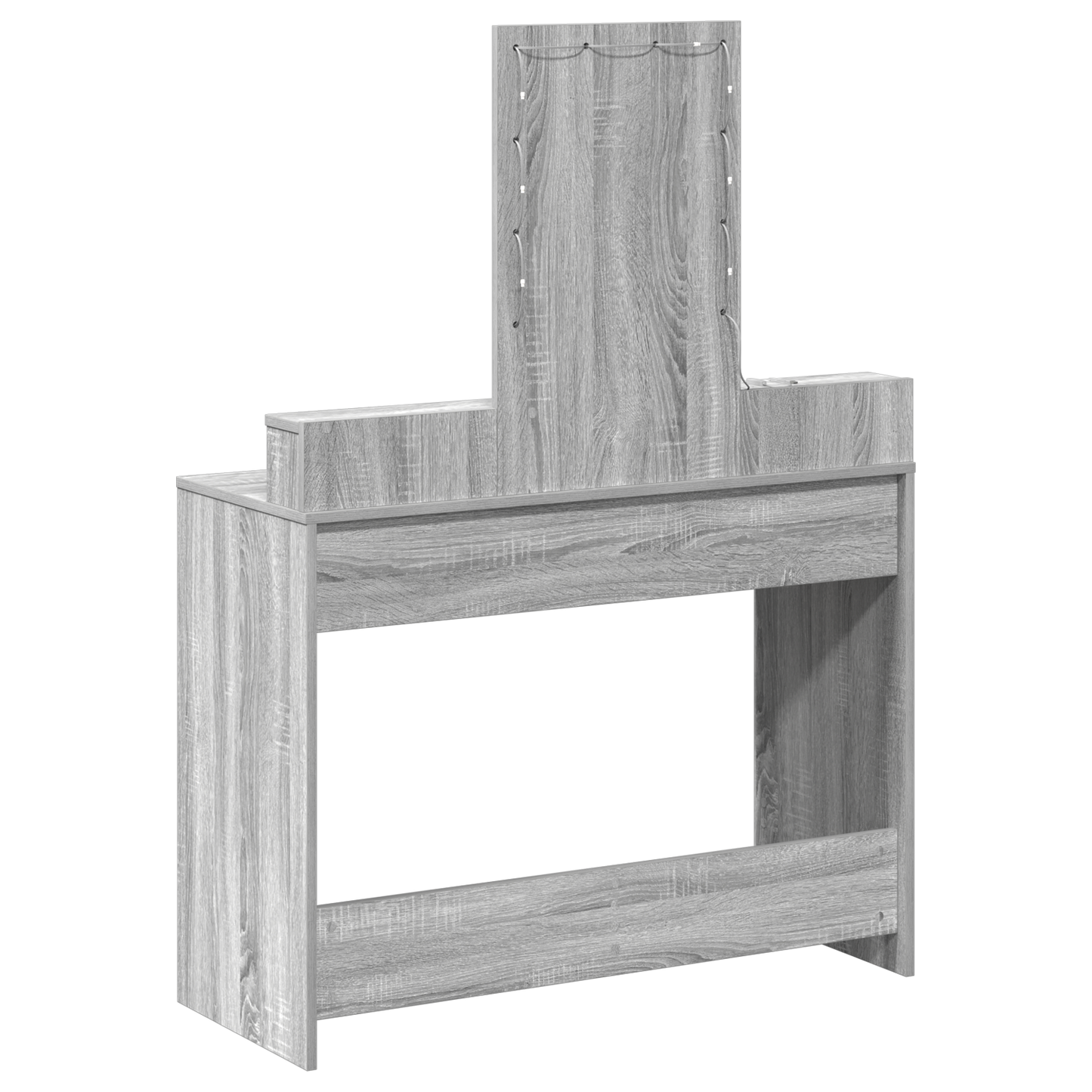 Schminktisch mit Speicher Grau 100 x 41 x 140 cm Holzwerkstoff