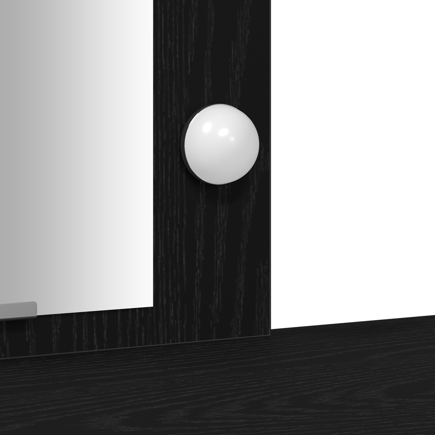 Schminktisch mit Tür Schwarz 102 x 33 x 135 cm Holzwerkstoff