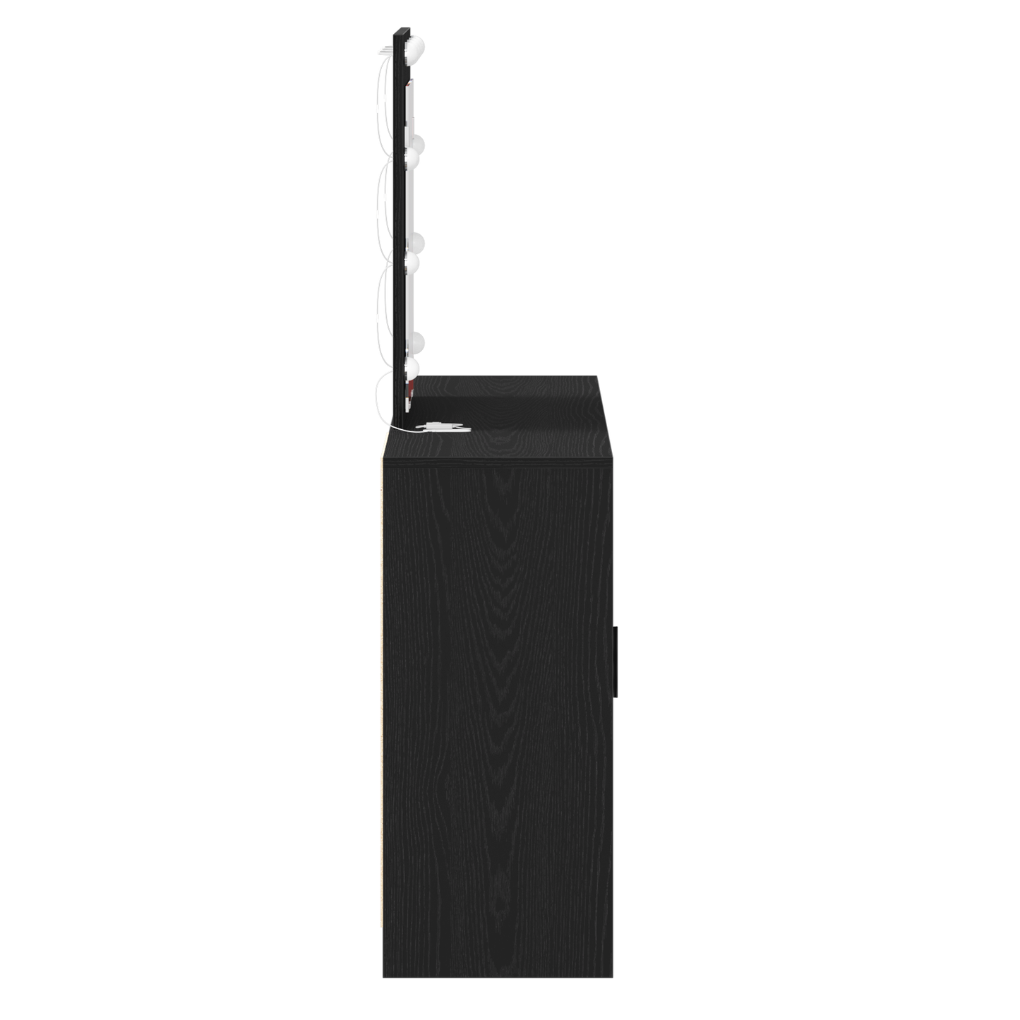 Schminktisch mit Tür Schwarz 102 x 33 x 135 cm Holzwerkstoff