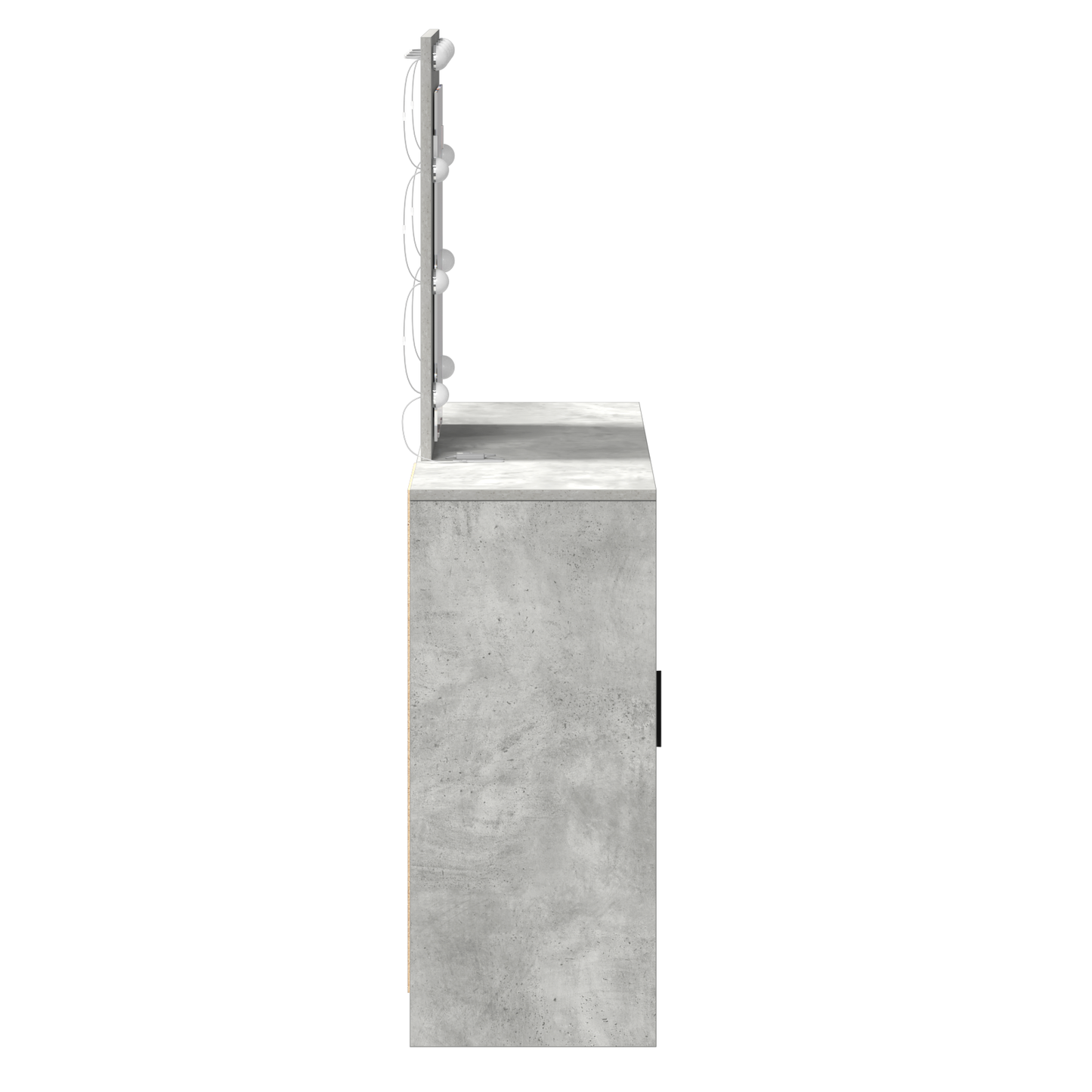 Schminktisch mit Tür Hellgrau 102 x 33 x 135 cm Holzwerkstoff