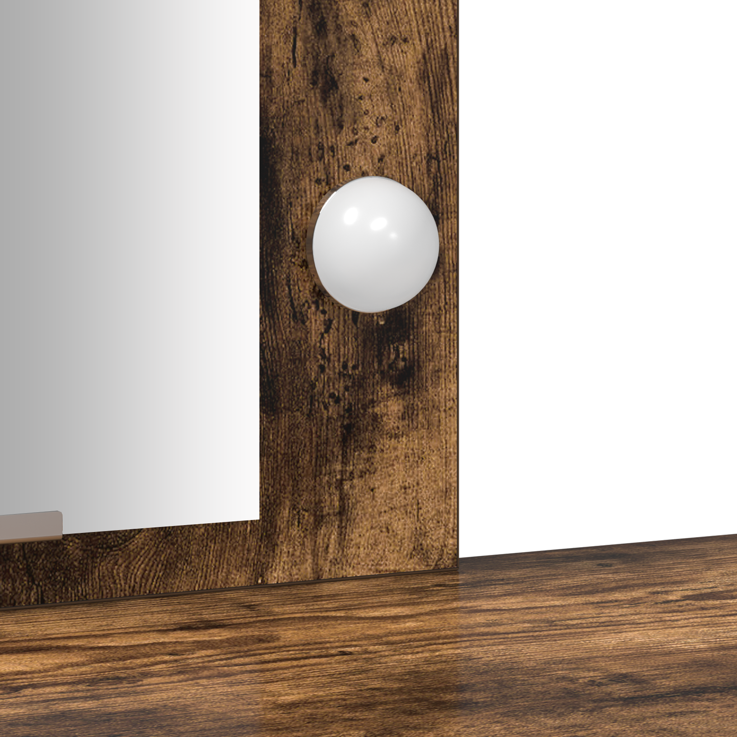Schminktisch mit Speicher Braun 102 x 33 x 135 cm Holzwerkstoff