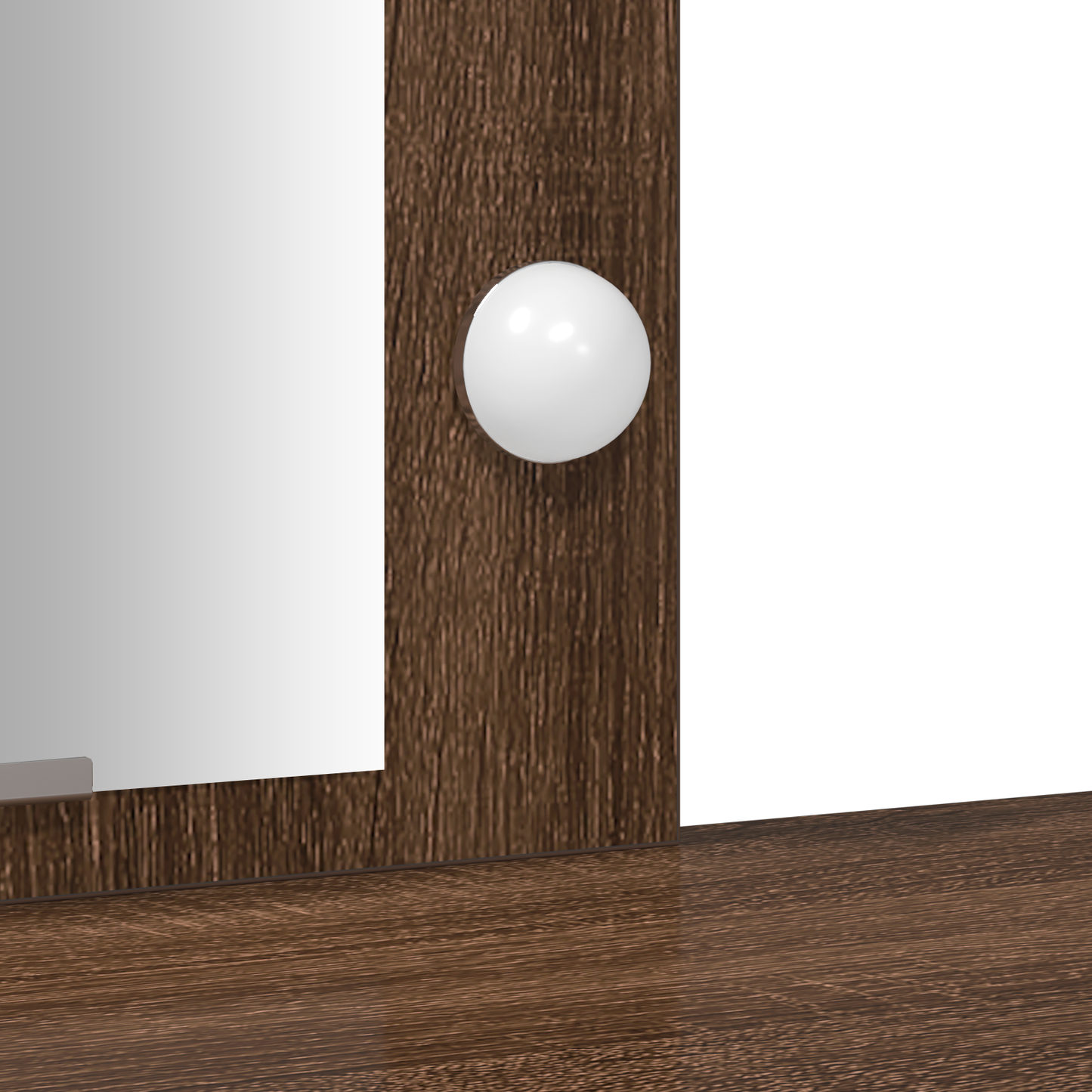 Schminktisch mit Speicher Braun 102 x 33 x 135 cm Holzwerkstoff