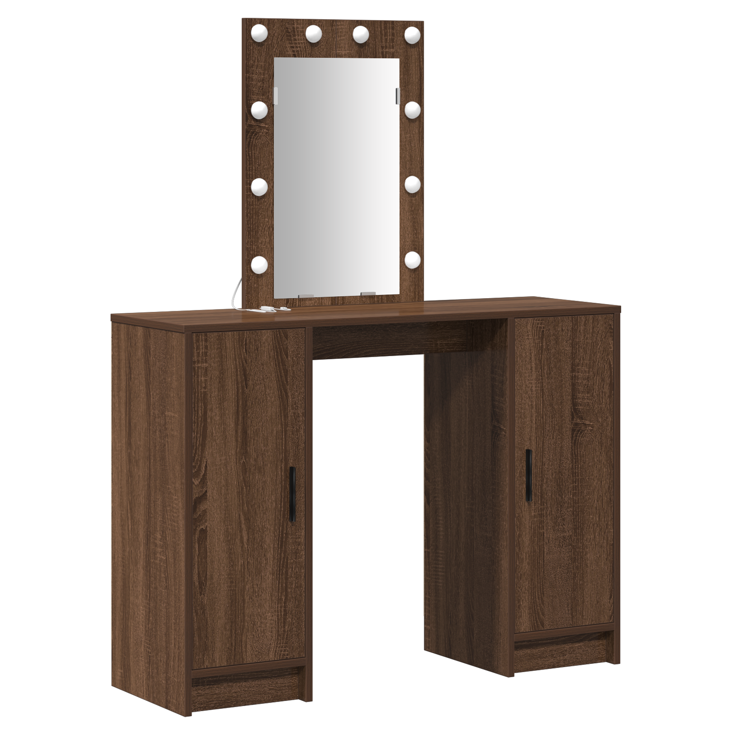 Schminktisch mit Speicher Braun 102 x 33 x 135 cm Holzwerkstoff