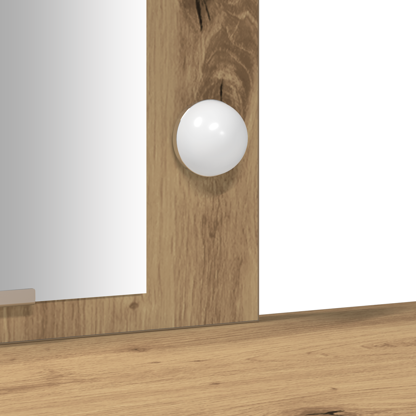 Schminktisch mit Speicher Braun 102 x 33 x 135 cm Holzwerkstoff