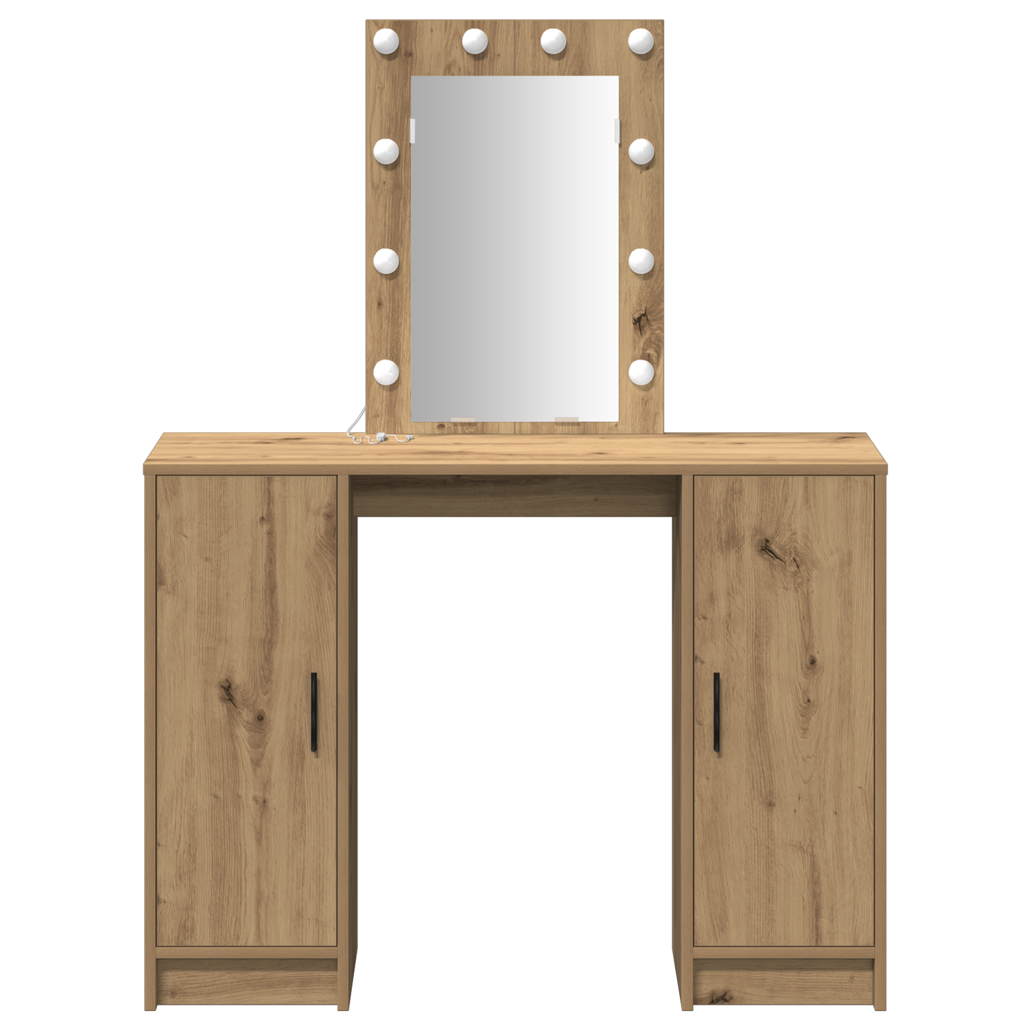 Schminktisch mit Speicher Braun 102 x 33 x 135 cm Holzwerkstoff