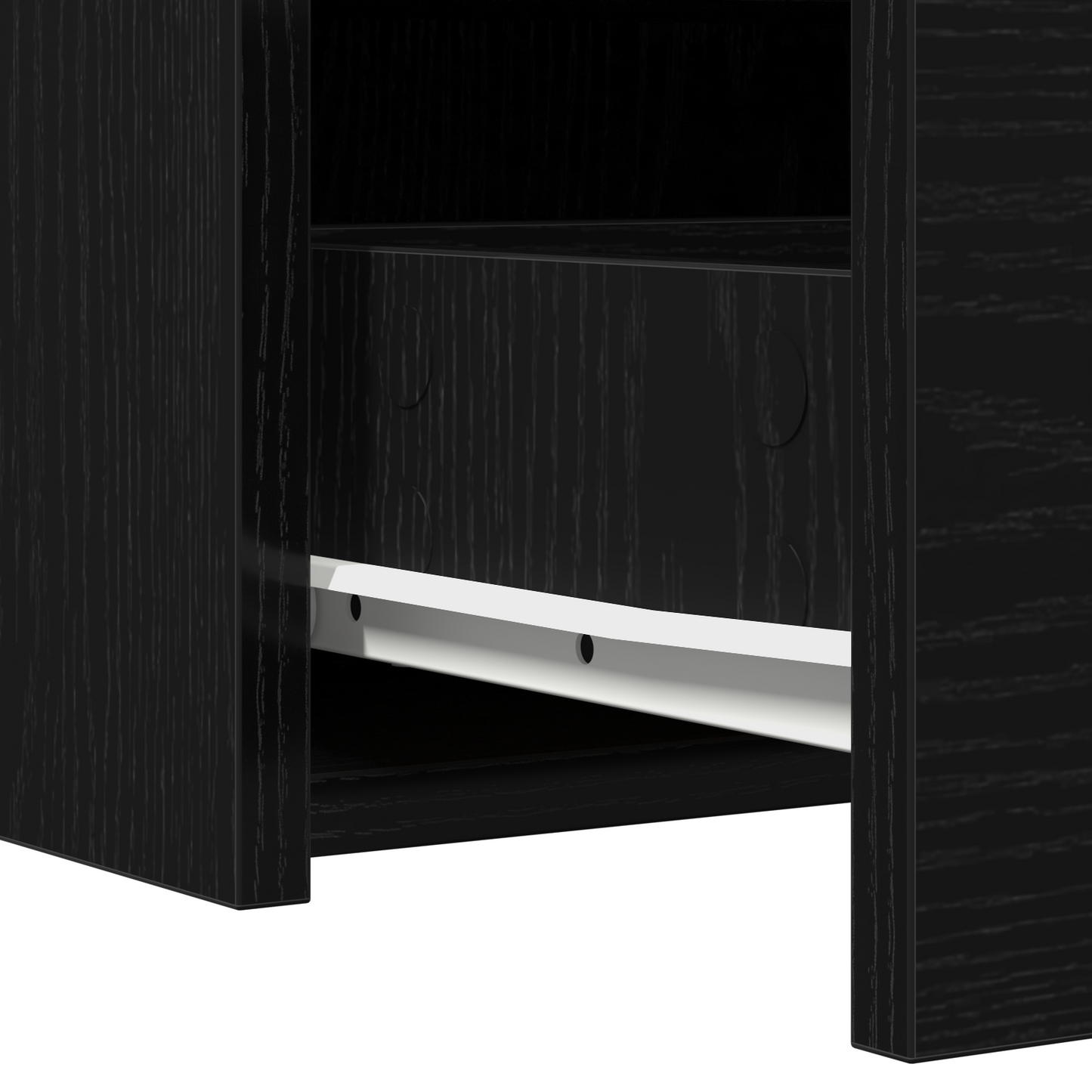 Schminktisch mit Speicher Schwarz 60 x 40 x 70 cm Holzwerkstoff