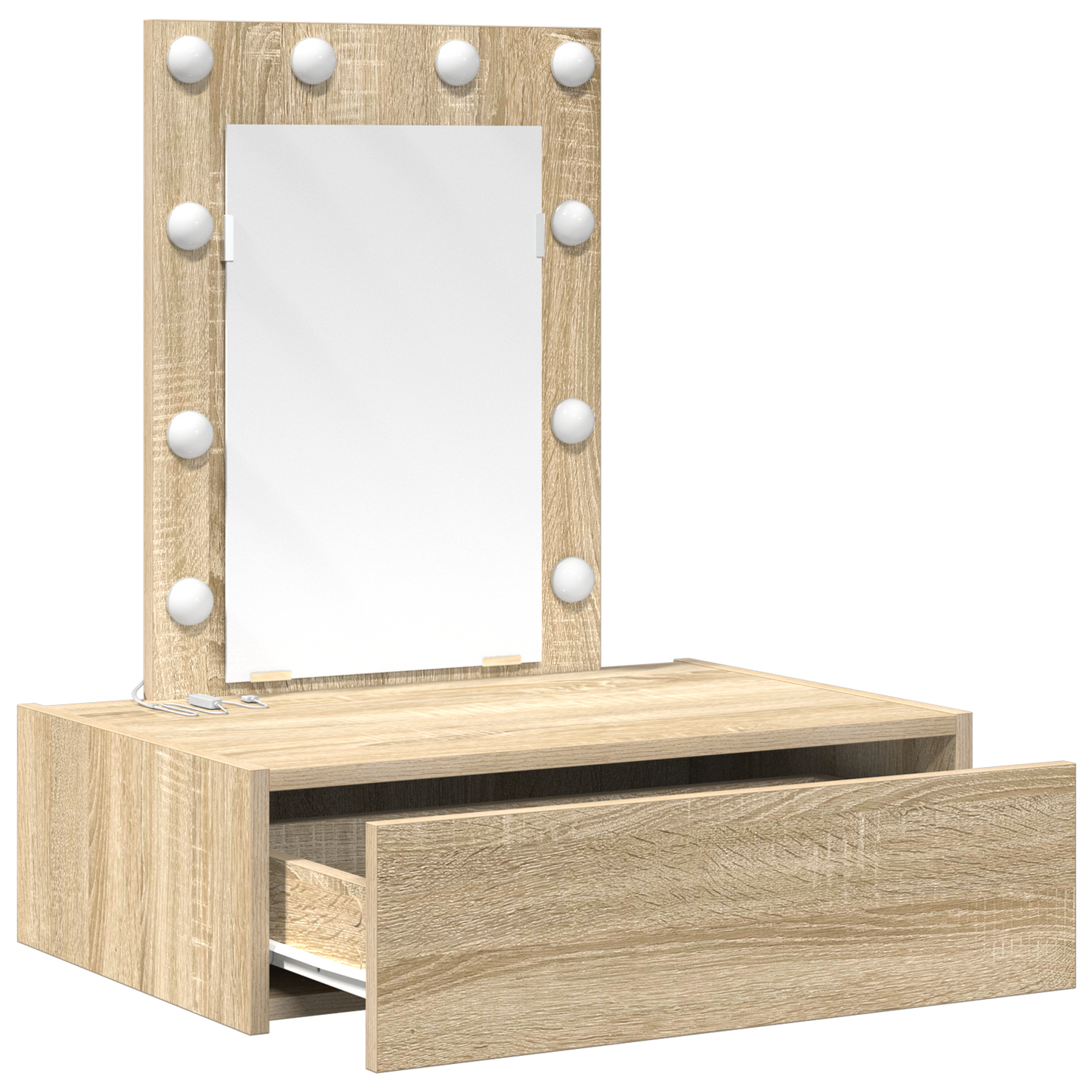Schminktisch mit Schubladen Braun 60 x 40 x 70 cm Holzwerkstoff