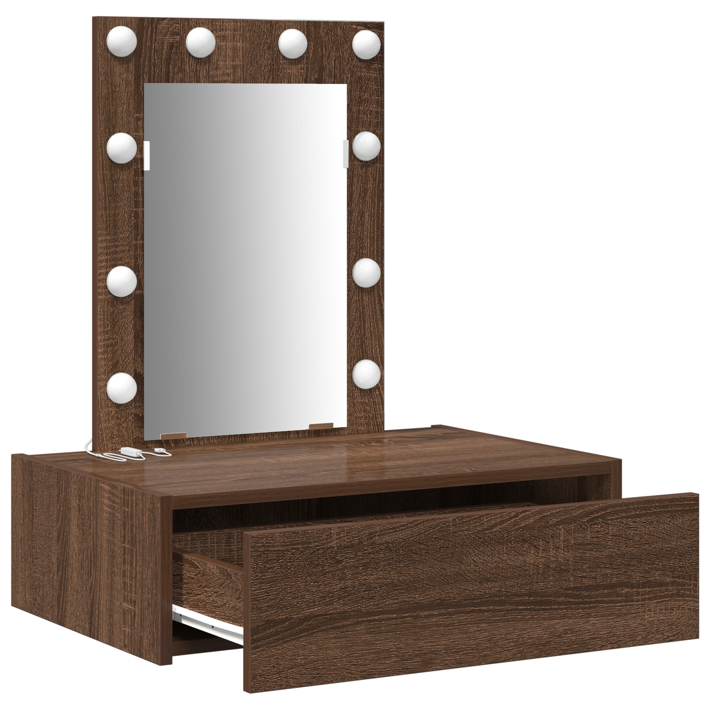 Schminktisch mit Schubladen Braun 60 x 40 x 70 cm Holzwerkstoff