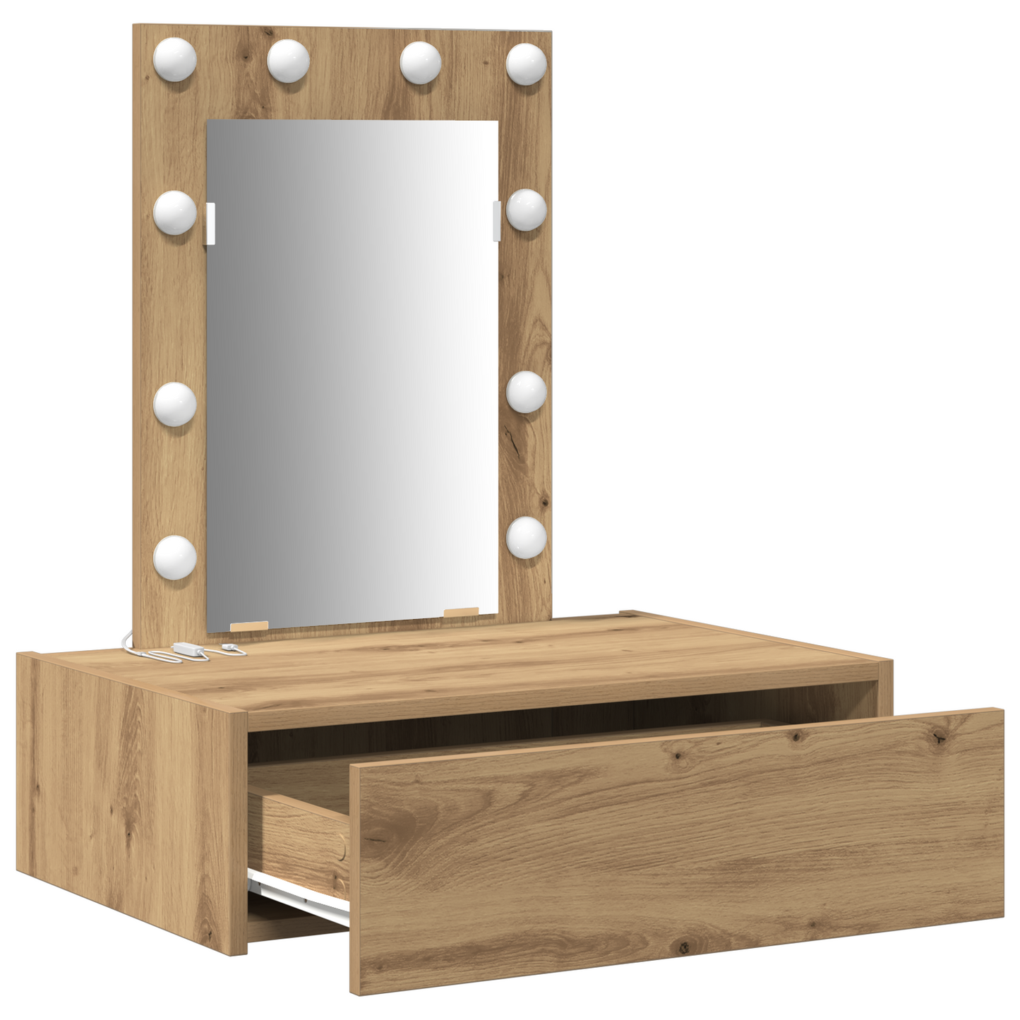 Schminktisch mit Schubladen Braun 60 x 40 x 70 cm Holzwerkstoff