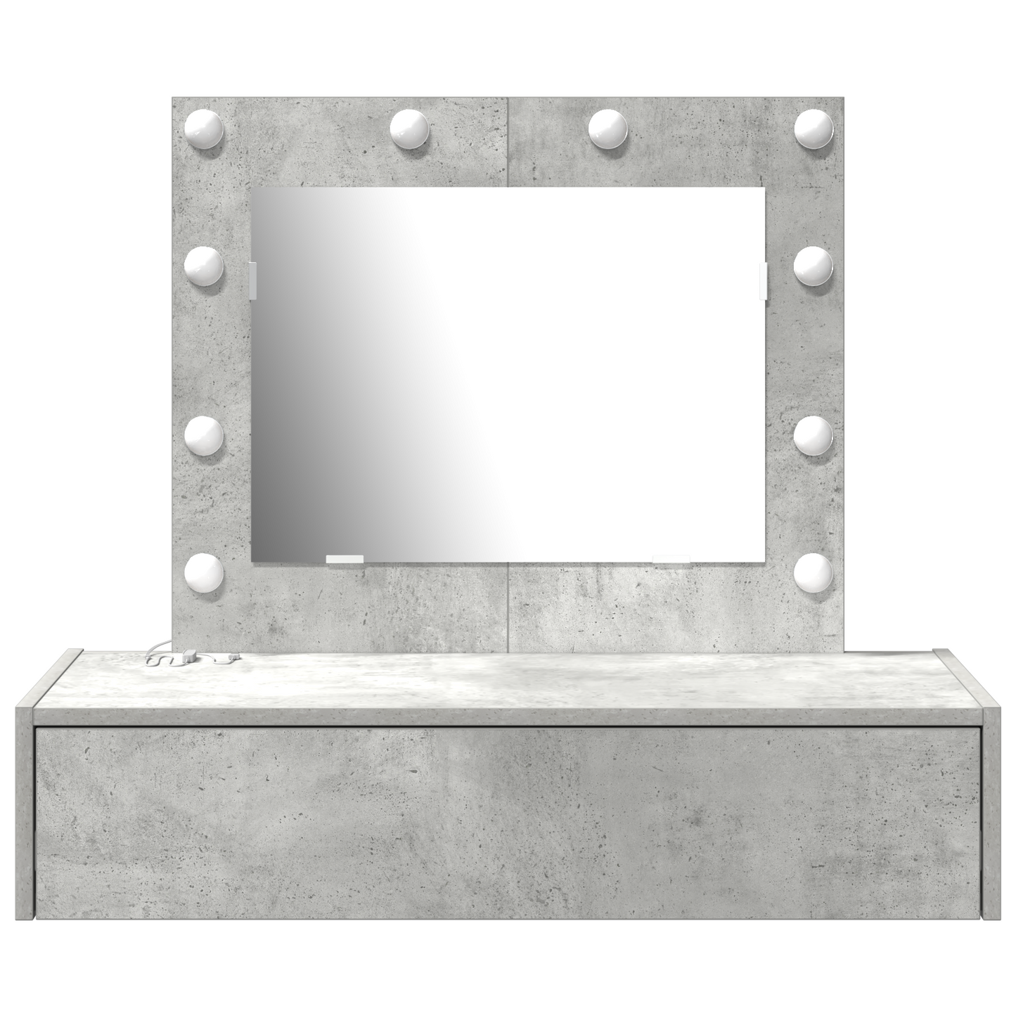 Schminktisch mit Schubladen Grau 83 x 40 x 70 cm Holzwerkstoff