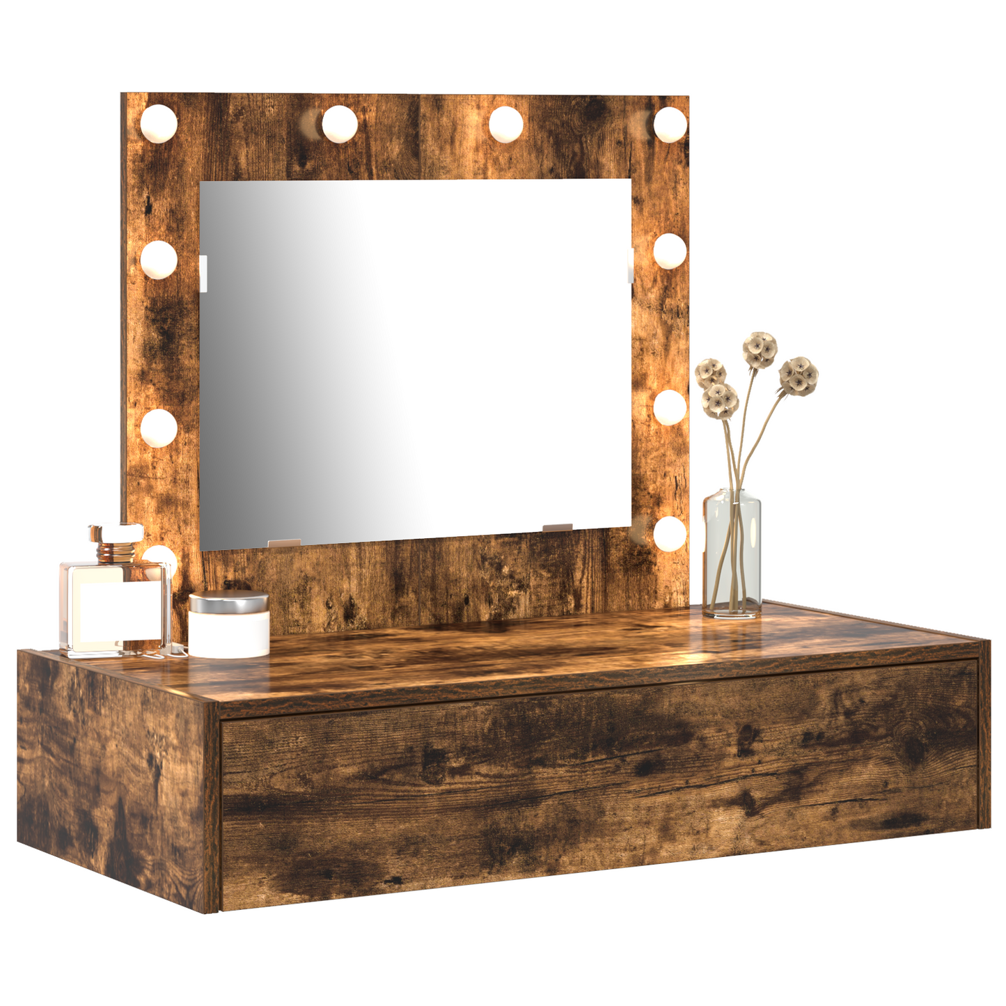 Schminktisch mit Schubladen Braun 83 x 40 x 70 cm Holzwerkstoff