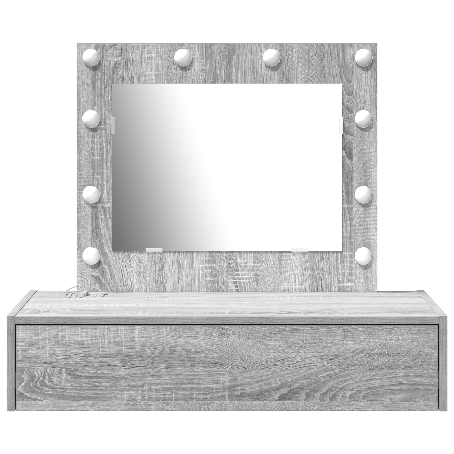 Schminktisch mit Schubladen Grau 83 x 40 x 70 cm Holzwerkstoff