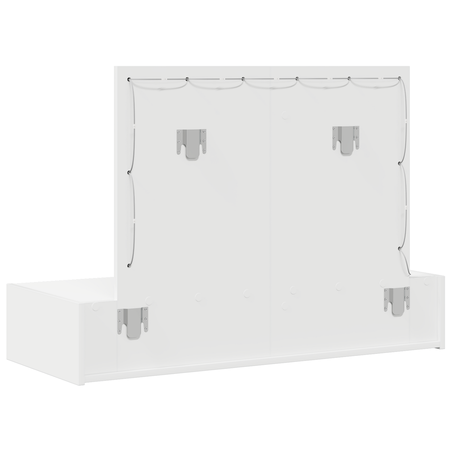 Schminktisch mit Schubladen Weiß 100 x 40 x 70 cm Holzwerkstoff