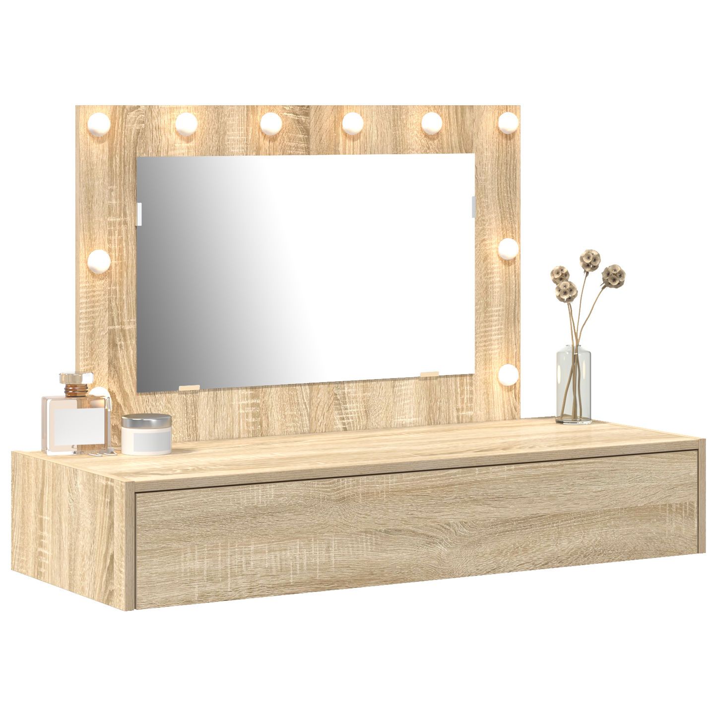 Schminktisch mit Speicher Braun 100 x 40 x 70 cm Holzwerkstoff