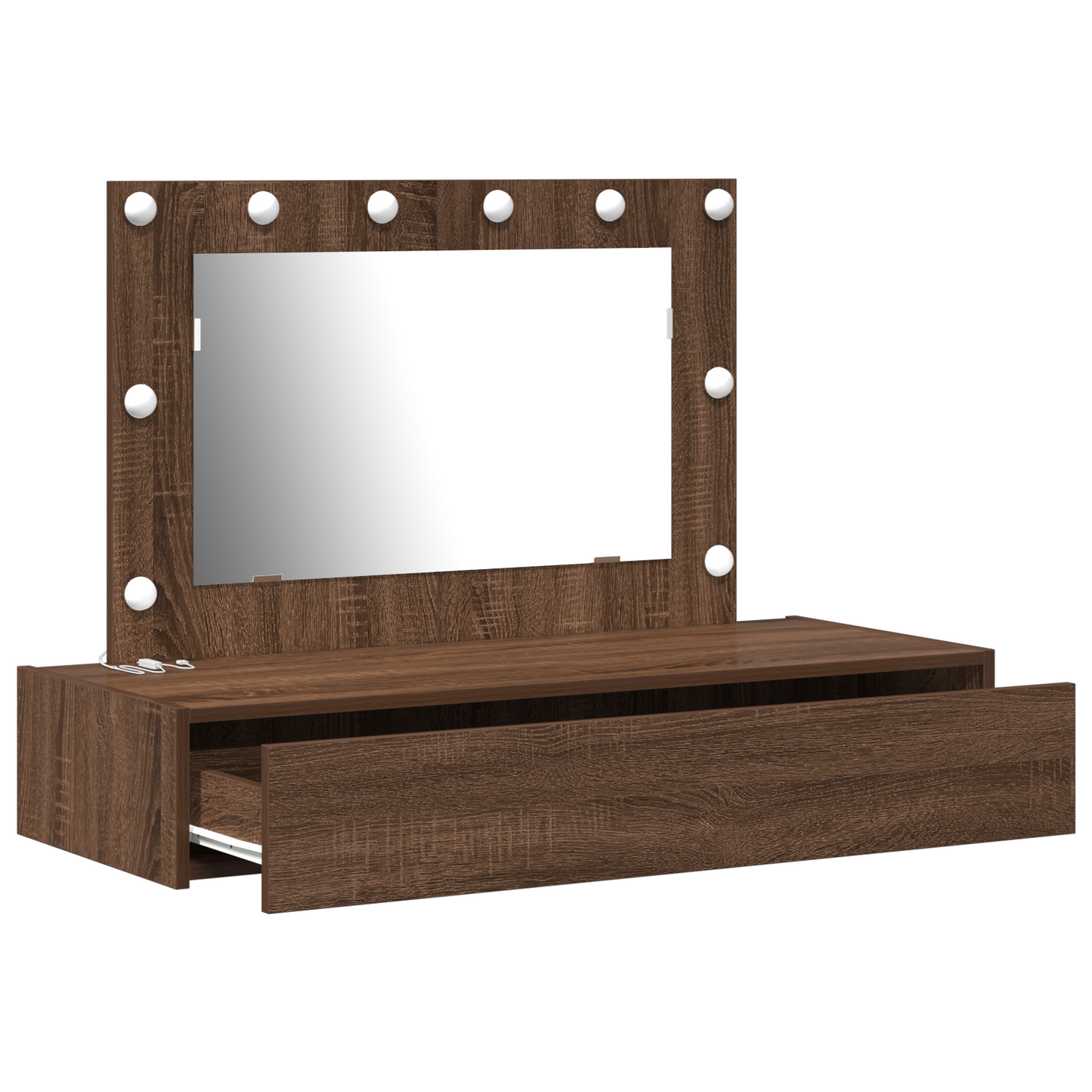 Schminktisch mit Speicher Braun 100 x 40 x 70 cm Holzwerkstoff