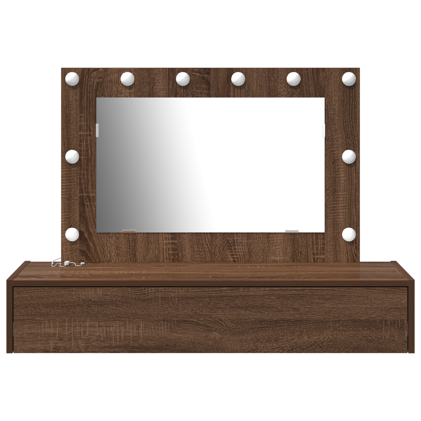 Schminktisch mit Speicher Braun 100 x 40 x 70 cm Holzwerkstoff