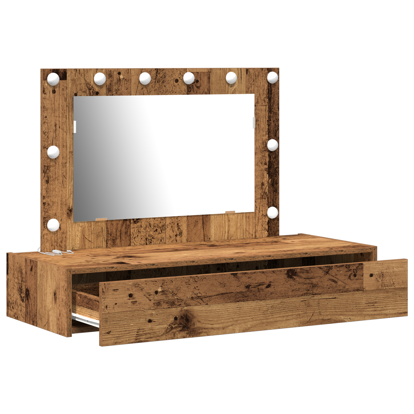 Schminktisch mit Speicher Braun 100 x 40 x 70 cm Holzwerkstoff