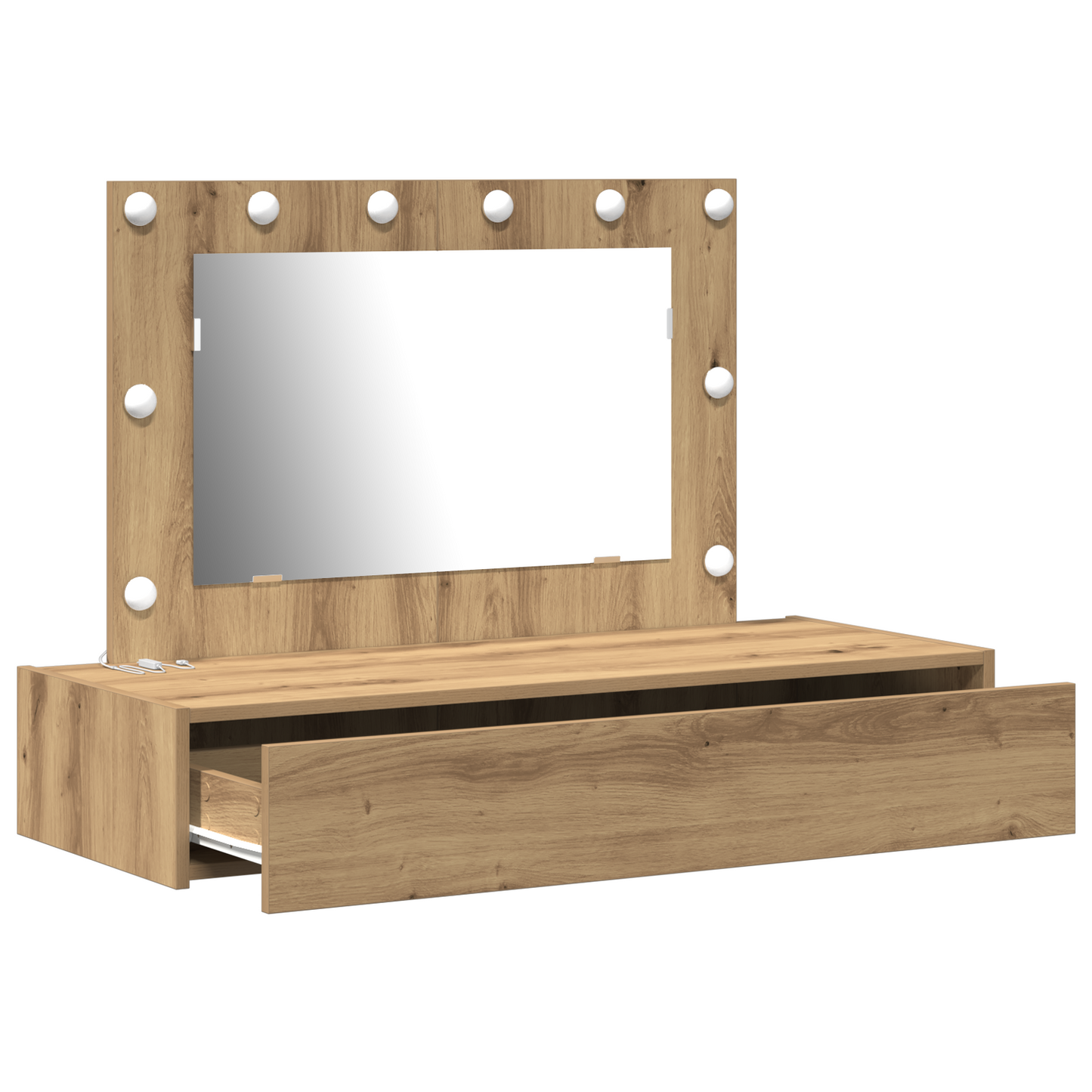 Schminktisch mit Speicher Braun 100 x 40 x 70 cm Holzwerkstoff