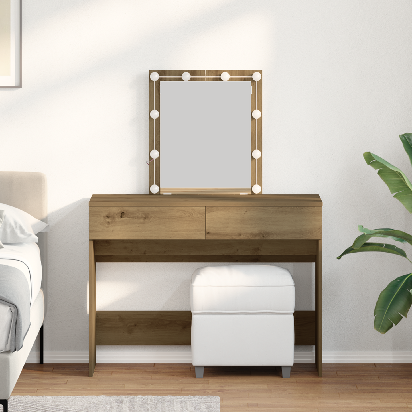 Schminktisch Artisan-Eiche 100 x 40 x 130 cm Holzwerkstoff
