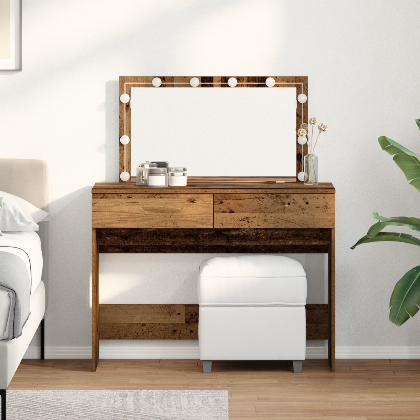 Schminktisch Altholz 100 x 40 x 120 cm Holzwerkstoff