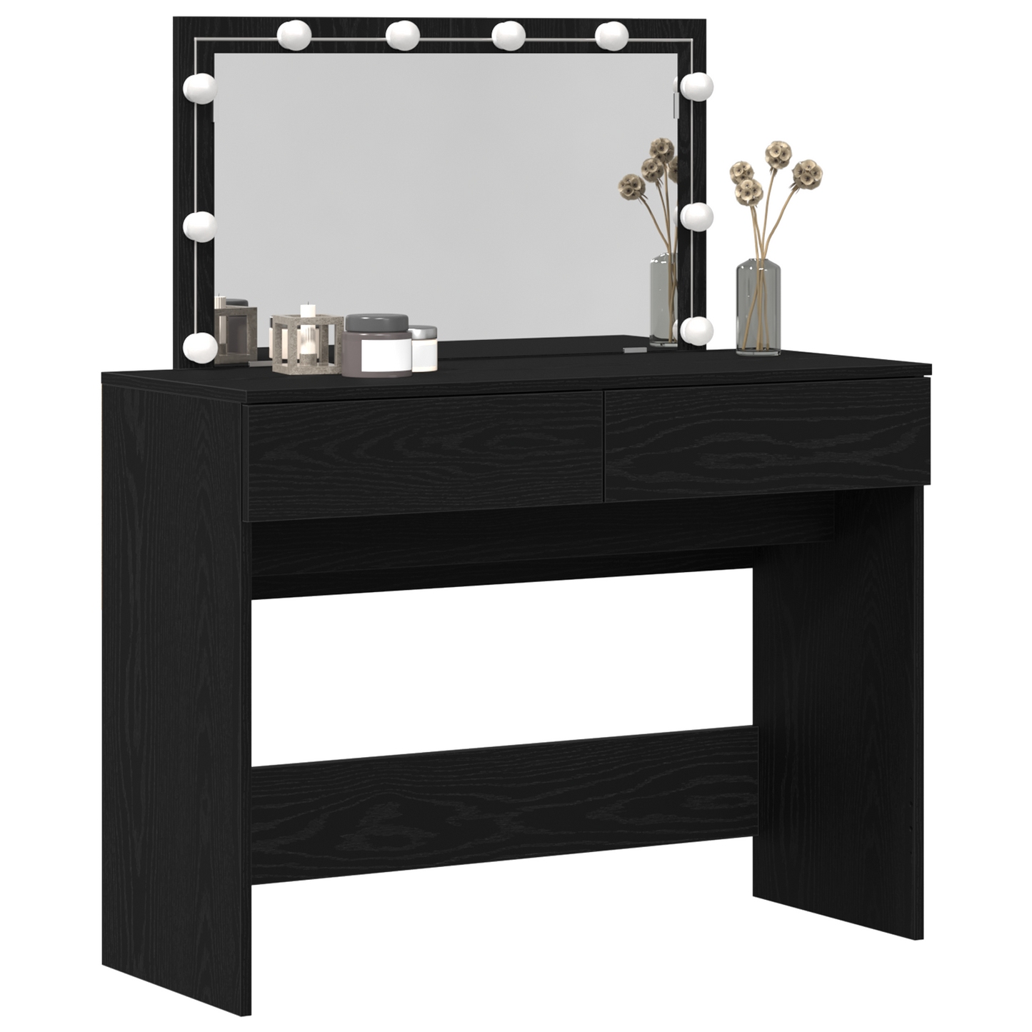 Schminktisch Schwarze Eiche 100 x 40 x 120 cm Holzwerkstoff