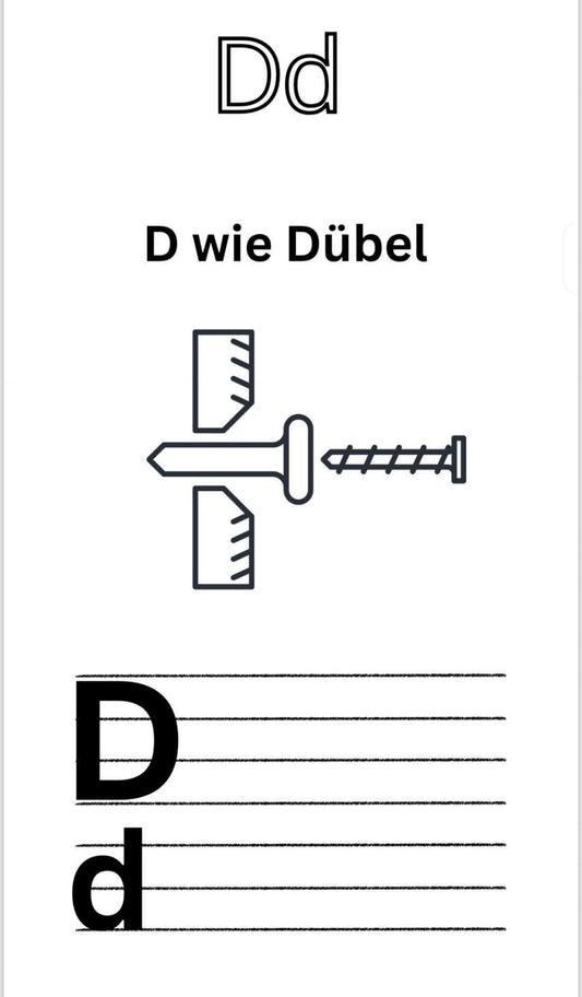 ABC-Baustelle-Set – Buchstaben lernen mit Baustelle Begriffe| Deutsch | Druckvorlage für Kinder