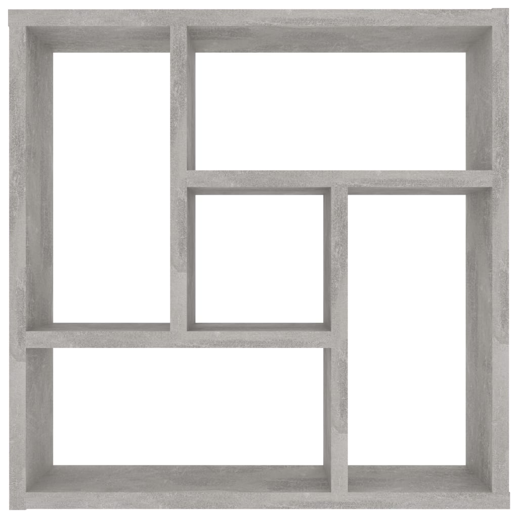 Wandregal Betongrau 45,1x16x45,1 cm Holzwerkstoff