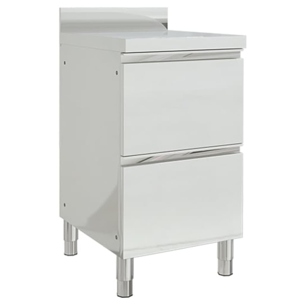 Gewerbe-Küchenschrank mit 2 Schubladen 50x60x96 cm