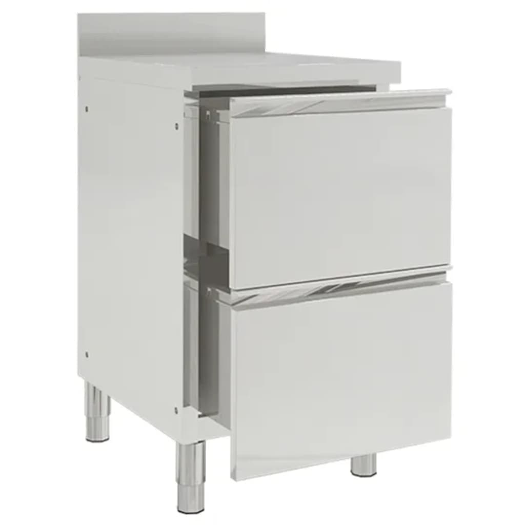 Gewerbe-Küchenschrank mit 2 Schubladen 50x60x96 cm