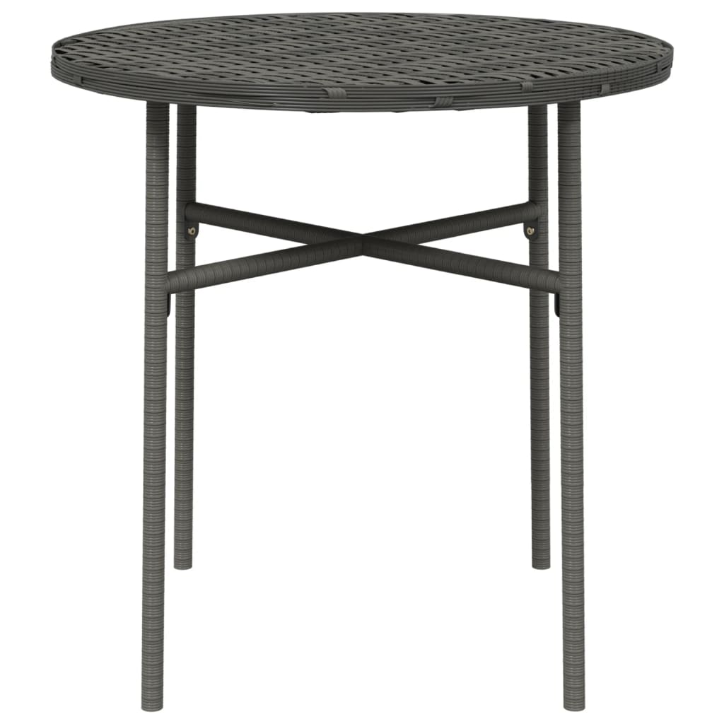 Beistelltisch Grau 45 cm Poly Rattan