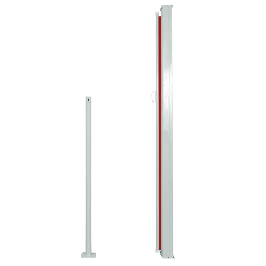 Seitenmarkise Ausziehbar 160x500 cm Rot