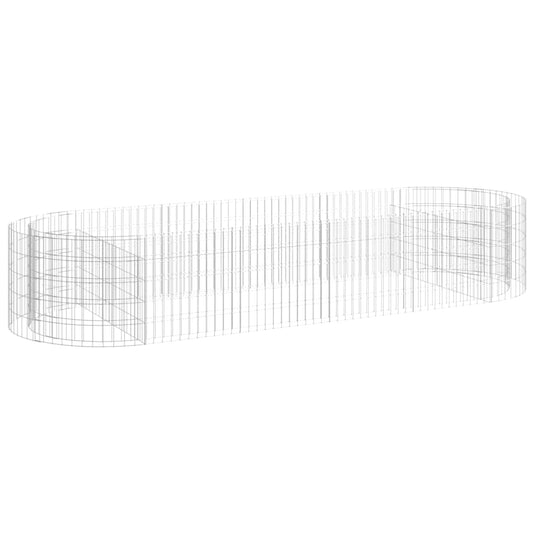 Gabionen-Hochbeet Verzinktes Eisen 300x100x50 cm