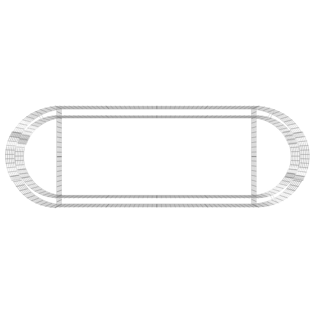 Gabionen-Hochbeet Verzinktes Eisen 300x100x50 cm